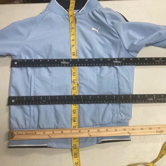 PUMA Women’s Jacket. Blue Front Zip Long Sleeves XS - Picture 8 of 8